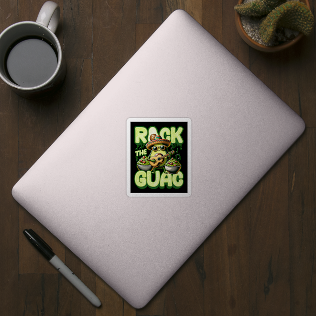 Rock The Guac Funny Cinco De Mayo by BDAZ